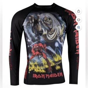 Tatami men’s Iron Maiden Black Rash Guard - size XS - EUC